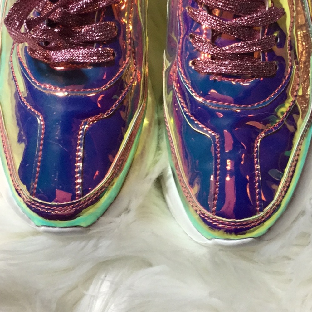 Holo pink mermaid athletic shoe 6, 6.5 - Picture 3 of 4